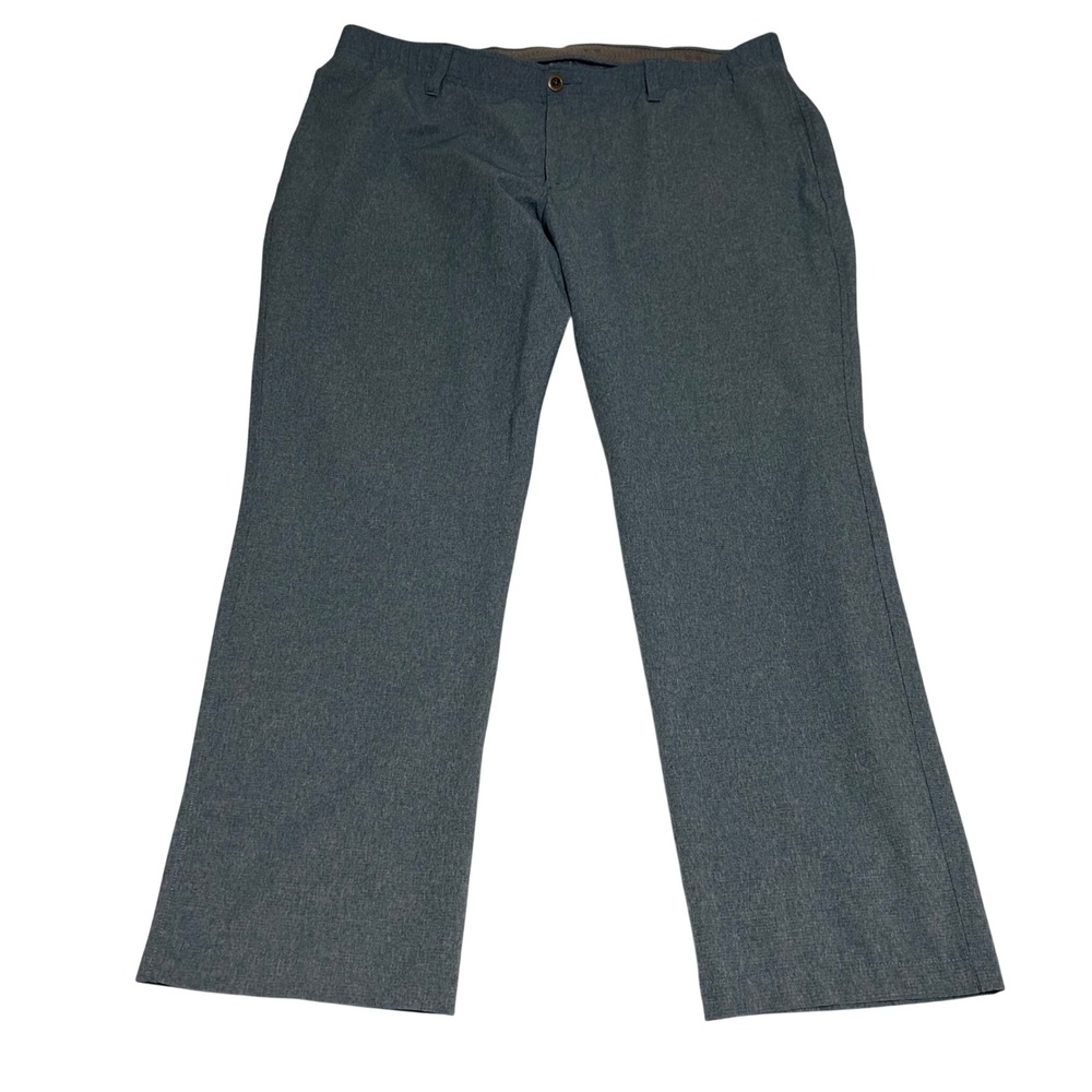 Under Armour Golf Pants Mens 40 30 Blue Heathered Performance Stretch